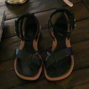 Black Strappy Sandals